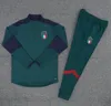 Таиланд Италия Национальная команда Футбол Зеленые костюмы 2019 Verratti Markyisio Полная молния с длинным рукавом Scipsuits Kits Chandal футбол