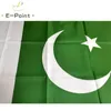 Islamic Republic of Pakistan Flag 3 * 5ft (90cm * 150cm) Polyester banner dekoration flygande hem trädgård flagga