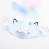 Designer Anti-pollution Masques Garçons Filles Bande Dessinée Bouche Visage Enfants Anti-Poussière Respirant Boucle D'oreille Lavable Réutilisable Masque En Coton