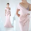 OSTA Pink Azzi Mermaid Prom Dresses Brodery D Floral Appliced ​​Spets Celebrity Party Glows Custom Made Formal Evening Dress Ress
