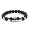 2018 femmes hommes 8mm lave Logan diffuseur Bracelet charme noir Taro pierre naturelle Yoga perle Bracelet bijou 269G