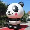 Özelleştirilmiş Çekici Şişme Hayvan Modeli 4 M Yükseklik Üstü Sevimli Panda Çanta ile Mağaza Dekorasyon Için