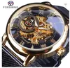 Top Sprzedaż Prestiżowe Zegarki Męskie Forysining Przezroczysty Case 2020 Moda Mężczyzna Zegarki Top Marka Luksusowy Mechaniczny Szkielet Wrist Watch Watch Clock Men