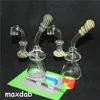 Hookahs Glass Bongs Recycler Pijpen Inline Percolator Bong Heady Oil Rigs Two Style Water Pipe DAB Rig Wax