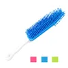 Pet Dog Cats Bath Brush Puppy Cat Hair Message Removal Brush Rubber Handle Pet Products Cleaning Supplies Color Random 30