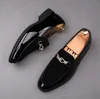 Men s Fashion leather Loafers Design pointed toe male formal Business Dress Slip on men wedding shoes casual smoking sli d Loafer Deign Buine Dre hoe caual moking li