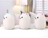 2s Kolorowe Silikonowe Miękkie USB Akumulator Zwierząt Noc Light Cute Cat Stół Lampa Dorośli Dzieci Baby Sypialnia LED Light Przedszkole Lampa Night