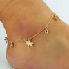 Hoge kwaliteit Sexy Double Chian Gold Anklet Delicate Anklet Summer Barefoot Sieraden voor vrouwen