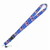 Trump 2020 Telefon Lanyard USA Flagga Mobiltelefonband Arbetskort Halsband Strängar Keychain oss Allmänna valmaterial