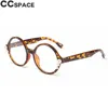 Montature per occhiali perle sexy all'ingrosso-rotonde Stili per donna CCSPACE Brand Des Occhiali per computer moda ottica 45631
