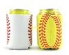 10*14cm Monogrammed Neoprene Baseball Can Cooler holder case Softball Strings Can Insulator Cola bottle Cover