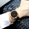 ONOLA marca única reloj de cuarzo diseñador hombre 2019 reloj de pulsera de cuero de oro rosa moda cusual impermeable Vintage caballero Relogio Ma206S