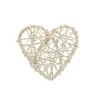 100 sztuk DIY Rattan Heart Star Home Urodziny Wesele Wedding Wejście Wieniec Choinki Wazon Dekoracji Dostawy DIY Ornament dla działań