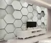 wallpaper per pareti 3 d di soggiorno 3D tridimensionali geometriche linee grafiche parete di fondo semplice