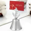 Creative Metal Memo Clip Bell Shape Place Card Holder Wedding Party Table Decoration Free Shipping WB1384