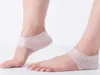 200pcs / lot Silicone Foot Care Ferramenta Moisturizing Gel calcanhar Socks Cracked Skin Care Protector Pedicure Saúde Monitores Massager