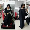 African Maxi Dresses Women Spring Summer Autumn Ladies Long Dress Hijab Striped Plus Size Loose African Clothing Fairy Dreams