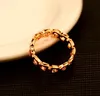 Модная марка, нанесенная 18 тыс. Золотого буква D Ring Ring Luxury Rose Gold Ring Europe и America Hot Popular Crings Ring