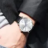 DOM New Fashion Men Watches Week Quartz Wristwatches 30M Waterproof Luminous Sport Leather Band Watches Men M-1273BL-7M