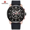 Naviforce Men Fashion Sport Quartz 24 horas Relógios Helples Top Brand Luxurro Impermeável Gold Watch Watch Relogio Masculino287J
