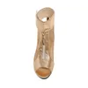 BONJOMARISA 2019 Sommer Plus größe 34-48 Neue Elegante Marke Mesh Sandalen Metall Dekoration Peep Toe Schuhe Frau Low Heels schuhe