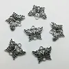 Lot 100 pièces papillon Animal Tibet argent breloques pendentifs bijoux bricolage pour collier Bracelet boucles d'oreilles Style rétro 19*25mm