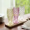 Spektakularny kolor Mermaid Cup Set Crystal Soice Smok Skala Szkło