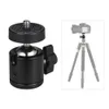 Mini Top Kafa Tripod Kafaları 1/4 "BallHead Vida Konu Baz Dağı Kamera Tripod Monopod DSLR Kamera Kamera için Adaptörü Standı