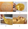 Gouden masker plaat bio-collageen gezichtsmasker hydraterende gezichtsmaskers poederbladen huidverzorging