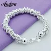 Nieuwe collectie 925 zilveren kleur charme armbanden fijne sieraden manchet armband voor vrouwen mannen WY1360