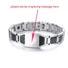 Aço inoxidável pulseiras de fibra carbono homem cavaleiros templários cruz em tira cor relógio marcas magnética saúde thready pulseira men290v