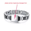 Roestvrij Staal Koolstofvezel Armbanden Man Tempeliers In Sliver Kleur Horloge Merken Magnetische Gezondheid Thready Armband Men2108859