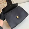 Dame handtassen portemonnees portefeuilles tassen klassieke hoge kwaliteit metalen onderdelen koeienhuid lederen duidelijke dame crossbody tas gratis verzending vlakte