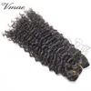 VMAE PERUVIAN VIRGIN CLIP I Kinky Curly Human Hair Extensions Natural Color 100g 120g 140g