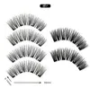 4 Magnetic Cílios Extensão Natural cílios falsos em Falso Magnetic Magnets reutilizável 3D Eye Lashes Maquiagem