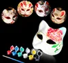 500pcs Migliore maschera fai-da-te dipinta a mano maschera per il viso bianca di Halloween Zorro corona farfalla maschera di carta bianca mascherata maschere per feste in maschera SN2279