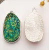1pcs Titanium Rainbow Opal White Raw Mineral Crystal Quartz Druzy Pendant for Jewelry Making Necklace Drusy Geode Druzy Pendant