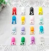 Plastic Pacifier Clips Suspender Clips Soother Pacifier Holders Safe Strong Plastic for Baby Accessories Multi Colors Wholesale