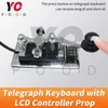 Teclado de telégrafo con controlador LCD Prop YOPOOD Escape Room Ingrese la contraseña correcta con el teclado para desbloquear el controlador LCD