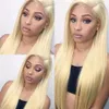 Brazilian Straight Body Wave Transparen Full Lace Wig 613 Blonde for Black Woman with Baby Hair Honey Blonde Human Hair Lace Front2323634