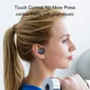 Vattentät Trådlös Bluetooth 5.0 Headset Mini Twins Trådlös hörlurar In-Ear Earphones Earbud TWS med laddningsuttag för iPhone Samsung