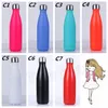 500ml Cola Shaped water bottle Double wall Stainless steel tumbler Vacuum cup Insulation Cup Travel Sport Drinkware T2I5661