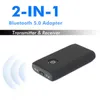 3.5mm Audio Wireless Bluetooth Transmitter Receiver 2 in 1 Adapter Stereo Audio for TV Car Speaker Music NEW