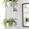 4PCSLOT Macrame Plante Plantes Creative Designs Handmade Indoor Mur suspendu Planteur Planteur Plante