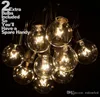 25ft G40 globe lichtslingers sprookjeslamp licht met 25 heldere lampen UL vermeld binnen buiten licht tuinfeest bruiloft decoratie7755786