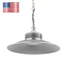 Bright LED UFO Lights 150W Mining Lampa E27 Energibesparande glödlampa Silver Straw Hat ljuskrona Industriell stil gruvarbetare