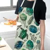 Little Turtle Cooking Kitchen schorten voor vrouw Chef Cafe Shop BBQ Aprons Baking Restaurant PINAFORE BIB3697875