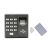 Controllo accessi biometrico autonomo con impronta digitale senza supporto software tastiera passord e carta d'identità RFID uscita wiegand26 MF100