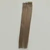16 " - 22" Европейская натуральная прямая лента на человеческом remy skine утк