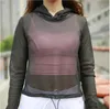 New long-sleeved sports jacket, breathable mesh cloth, outdoor fitness clothes, fast-drying running hoodies